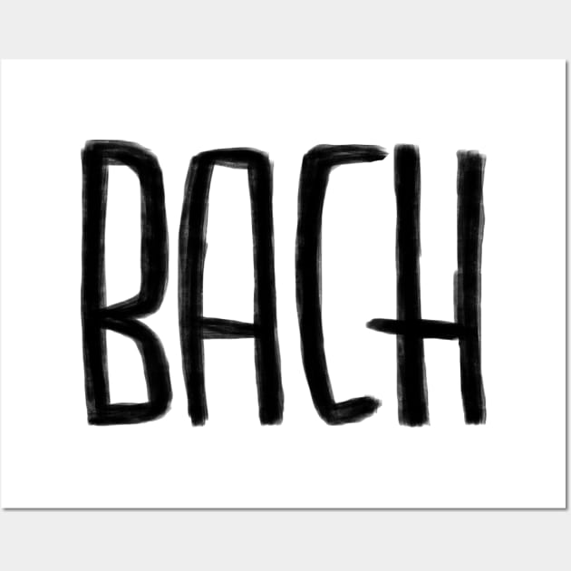 Classical Composer: Bach Wall Art by badlydrawnbabe